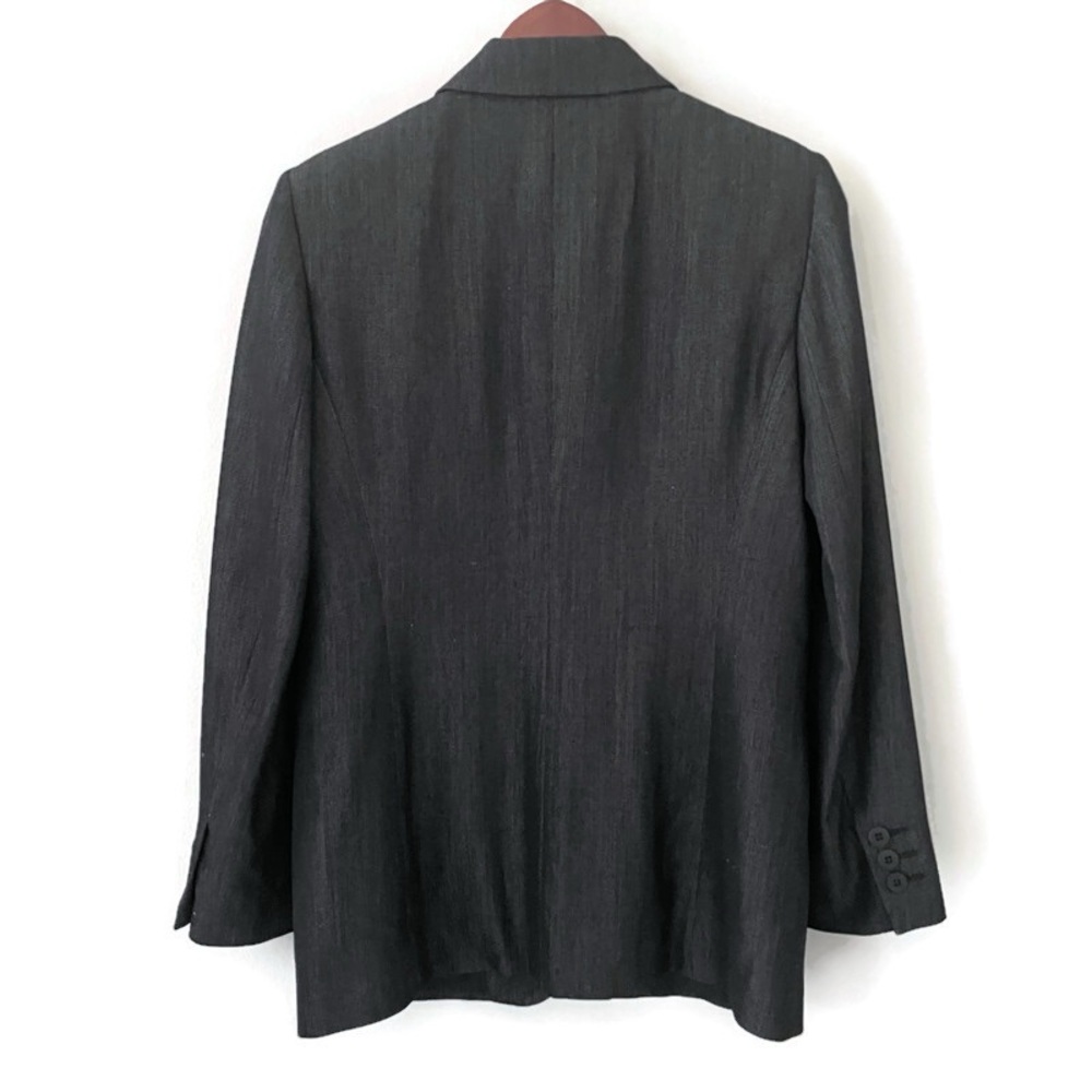 Donna Karan Essentials Made in Italy Wool Blazer – Elegant Minimalist Look, US 4 - Picture 3 of 17
